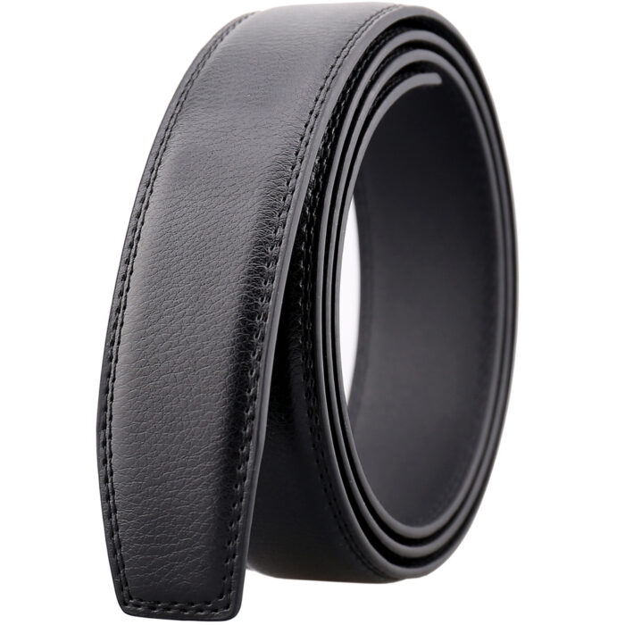 Men's Leather Ratchet Belt Strap Only 35mm 1 3/8,Leather Belt without Buckle,replacement belt