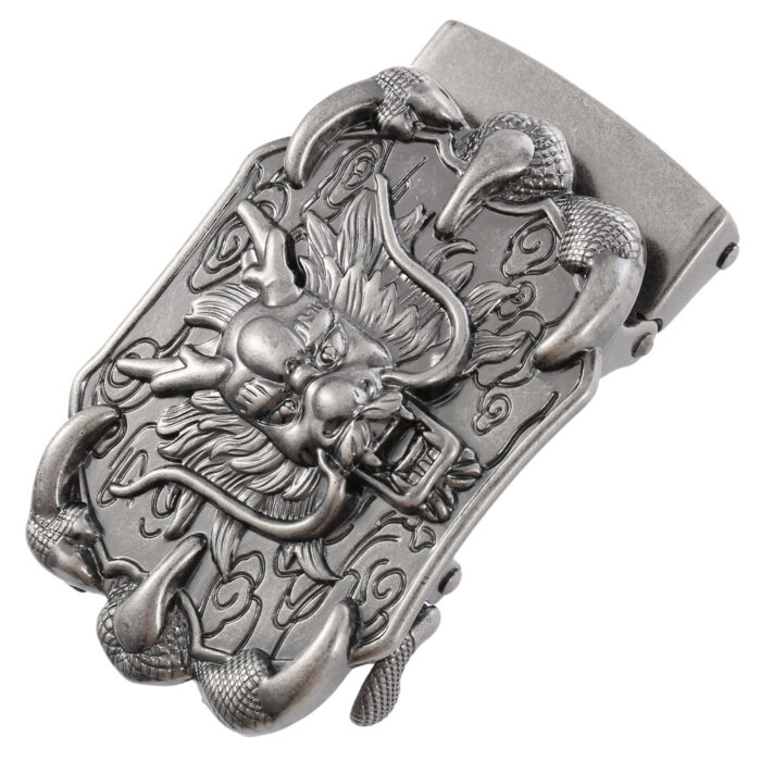 Dragon Pattern Classic Ratchet Belt Buckle Automatic Slider Replacement Buckle - Image 5