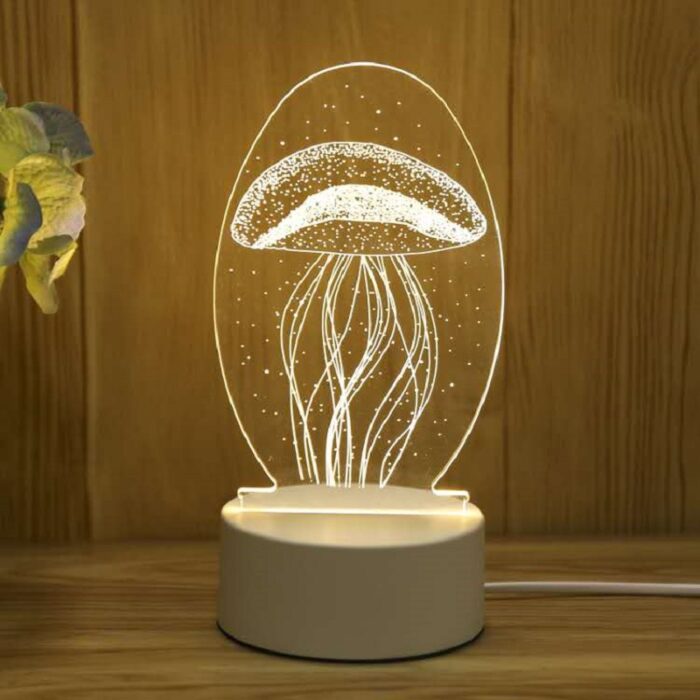 3D Illusion Lights Lamp, LED Table Desk Decor 7 Colors Touch Control USB Powered Party Decoration Lamp,3D Visual Lamp for Home Décor Xmas Birthday Gifts - Image 15