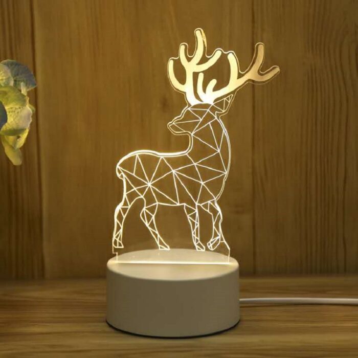 3D Illusion Lights Lamp, LED Table Desk Decor 7 Colors Touch Control USB Powered Party Decoration Lamp,3D Visual Lamp for Home Décor Xmas Birthday Gifts - Image 12