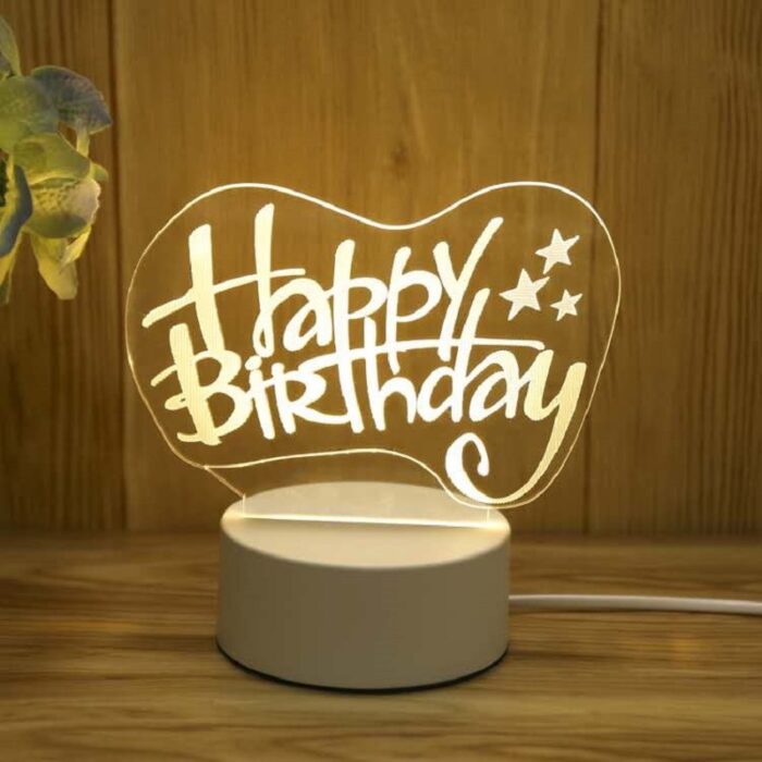3D Illusion Lights Lamp, LED Table Desk Decor 7 Colors Touch Control USB Powered Party Decoration Lamp,3D Visual Lamp for Home Décor Xmas Birthday Gifts - Image 8