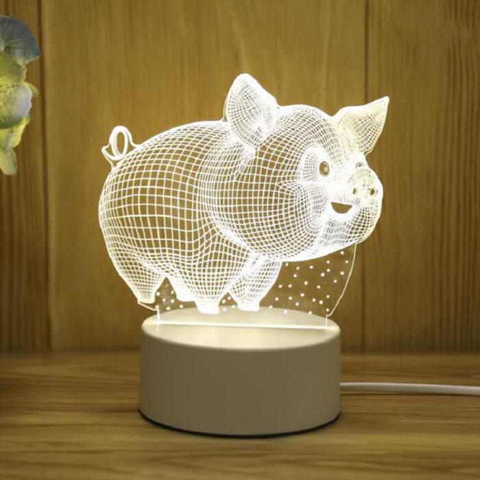 3D Illusion Lights Lamp, LED Table Desk Decor 7 Colors Touch Control USB Powered Party Decoration Lamp,3D Visual Lamp for Home Décor Xmas Birthday Gifts - Image 13