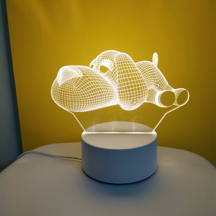 3D Illusion Lights Lamp, LED Table Desk Decor 7 Colors Touch Control USB Powered Party Decoration Lamp,3D Visual Lamp for Home Décor Xmas Birthday Gifts