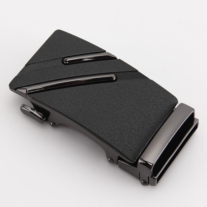 Mens Classic Ratchet Belt Buckle Automatic Slider Replacement Buckle - Image 4
