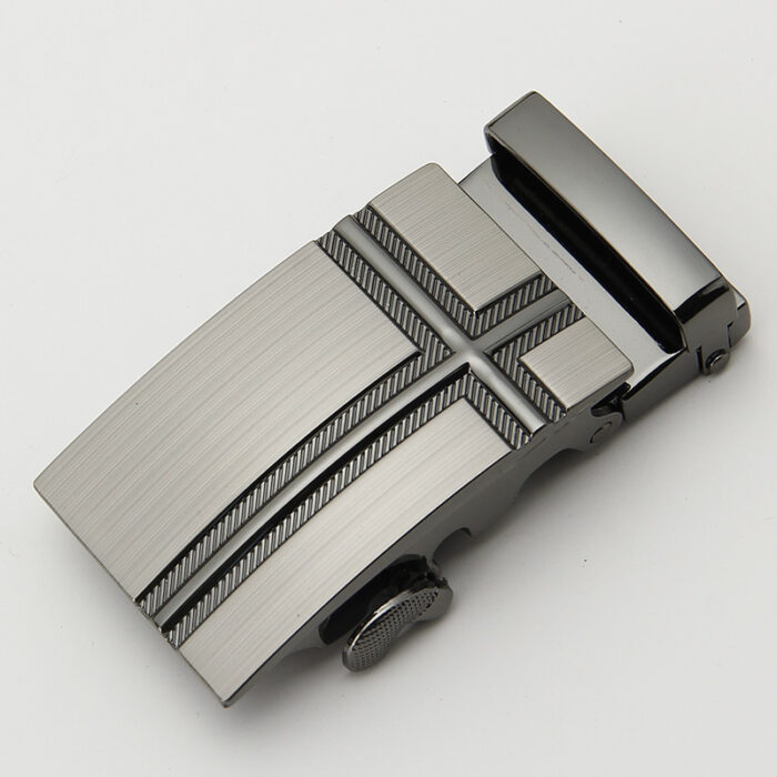 Mens Classic Ratchet Belt Buckle Automatic Slider Replacement Buckle