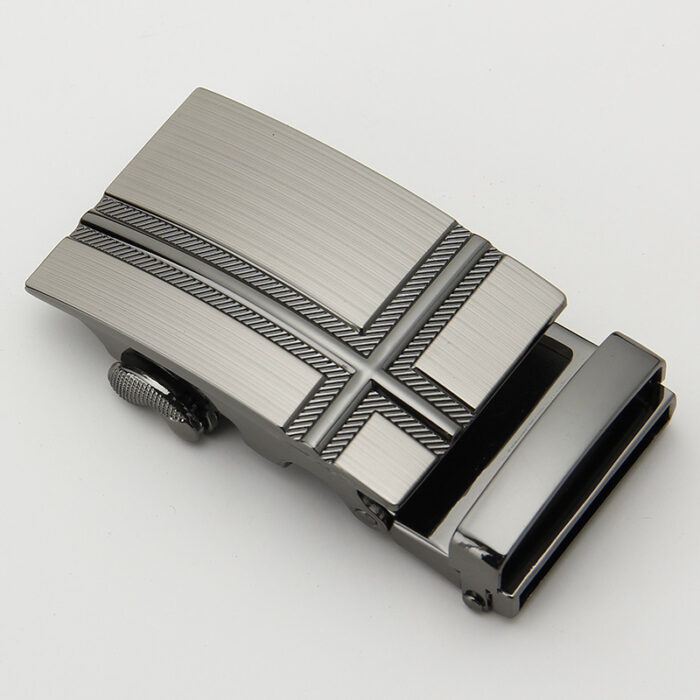 Mens Classic Ratchet Belt Buckle Automatic Slider Replacement Buckle - Image 3