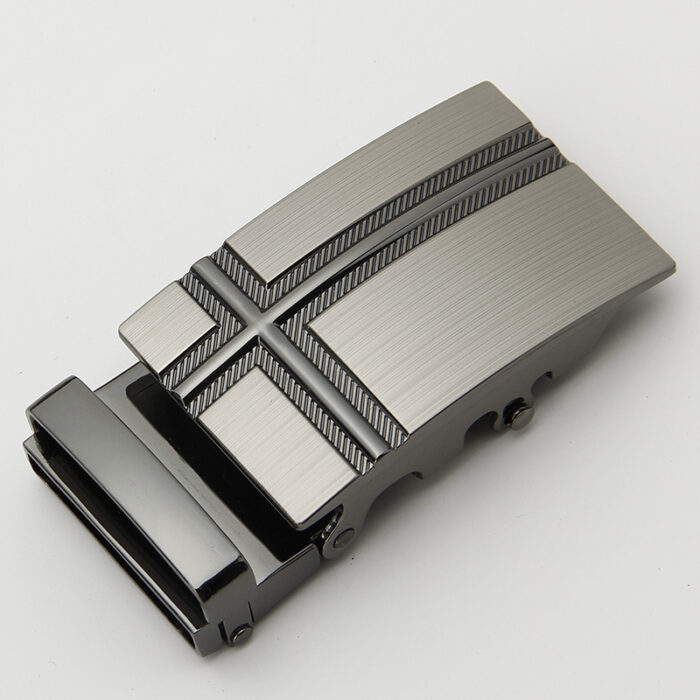 Mens Classic Ratchet Belt Buckle Automatic Slider Replacement Buckle - Image 4