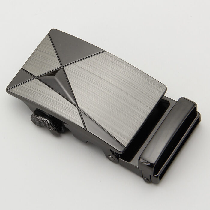 Mens Classic Ratchet Belt Buckle Automatic Slider Replacement Buckle - Image 3
