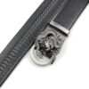 Men’s Dragon Pattern Genuine Leather Belt, Automatic Buckle Leather Ratchet Belt ,Slide Ratchet Belt with Easier Adjustable Buckle 3.5cm * (110-130cm) - Image 2