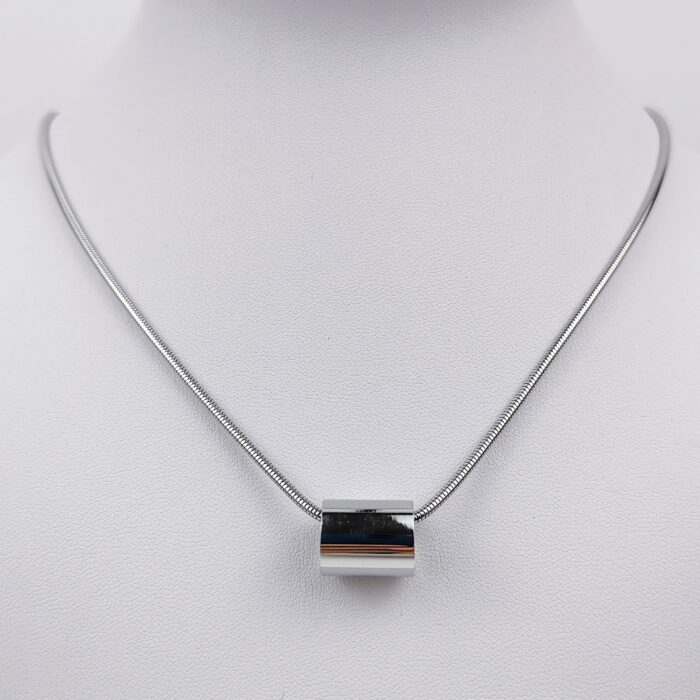 Fashion cylinder drop necklace for men/women - Image 3
