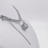 Cube Link Chain Gold & Silver Necklace for women - Image 5