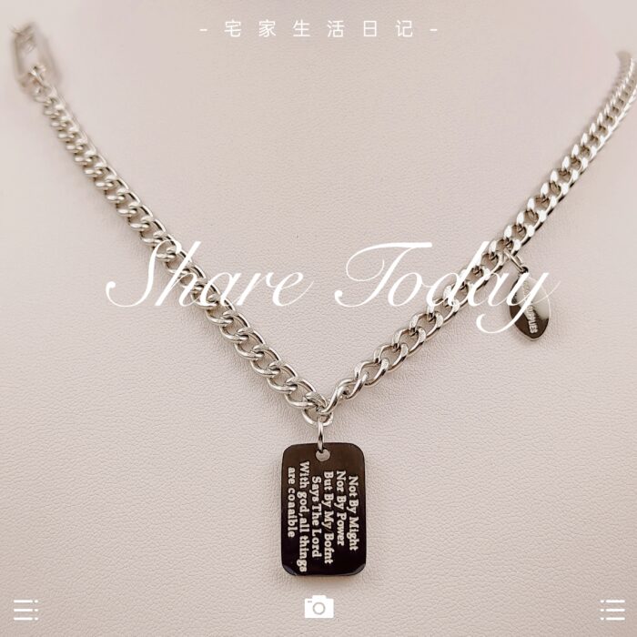 Stainless Steel Necklaces for Men/Women Choker Delicate Simple Necklace Friends Gift Jewelry