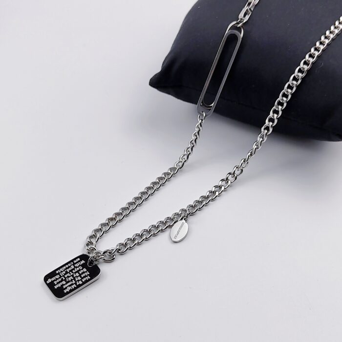 Stainless Steel Necklaces for Men/Women Choker Delicate Simple Necklace Friends Gift Jewelry - Image 3