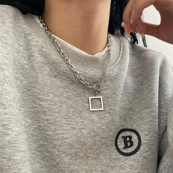 Square Pendant Hip pop Style chain for men/women - Image 5