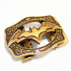 Bat Pattern Classic Ratchet Belt Buckle Automatic Slider Replacement Buckle