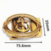 Anchor Pattern Classic Ratchet Belt Buckle Automatic Slider Replacement Buckle - Image 3