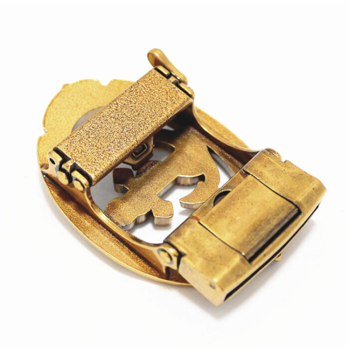 Anchor Pattern Classic Ratchet Belt Buckle Automatic Slider Replacement Buckle - Image 4
